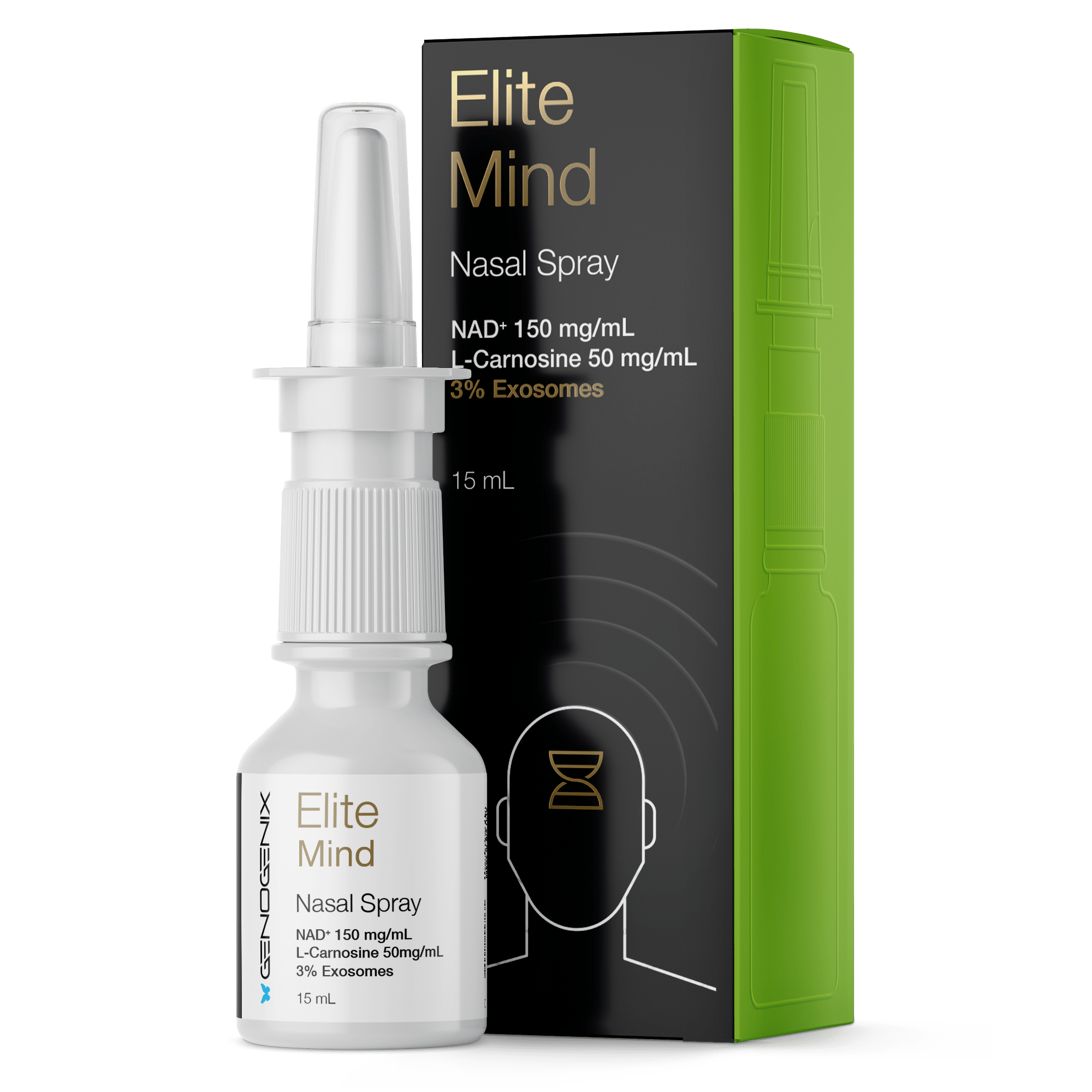Elite Mind NAD+ Nasal Spray with Exosomes - GenoGenix